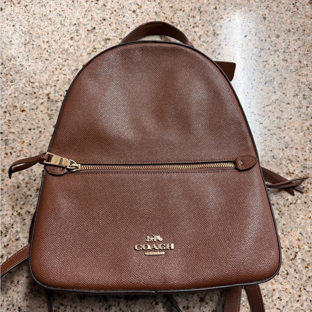 Coach Chestnut Leather Backpack